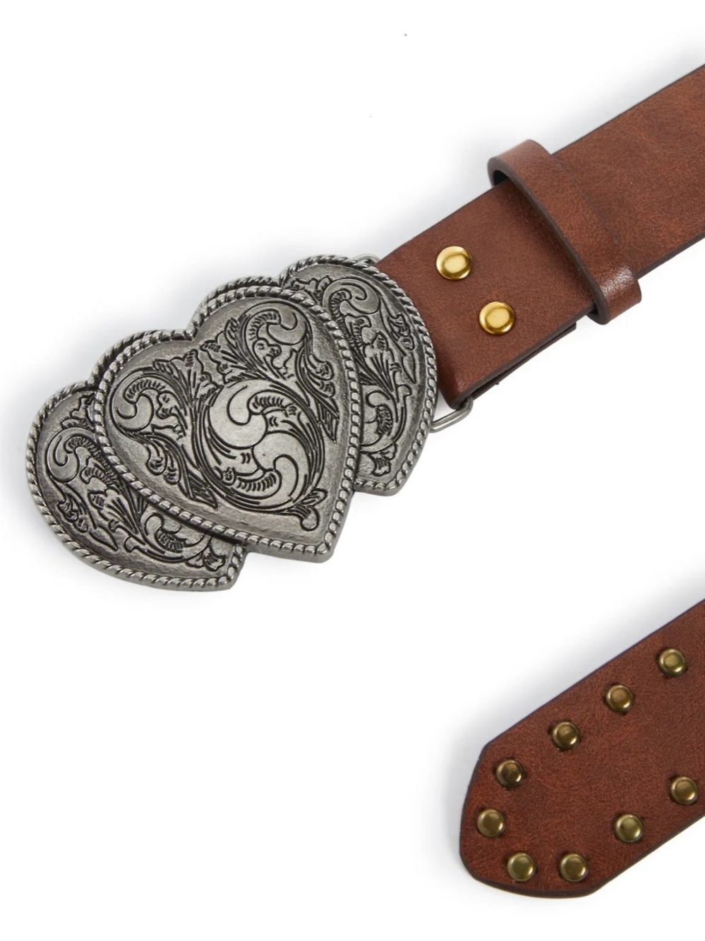 Dolls Kill Wild Treasures Western Heart Buckle Belt